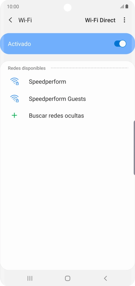 Pulsa la red wifi deseada.