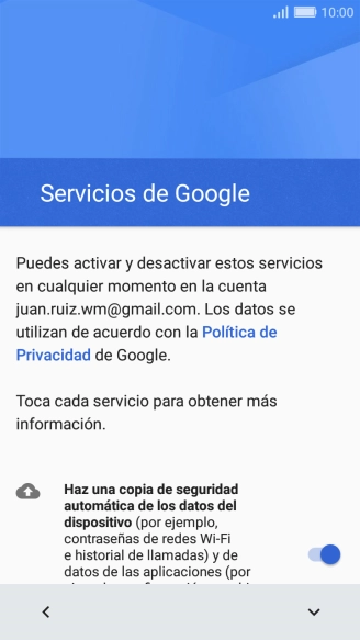 Sigue las indicaciones de la pantalla para transferir contenido desde el otro teléfono y finalizar la activación de tu teléfono.