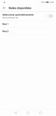 Pulsa la red deseada.