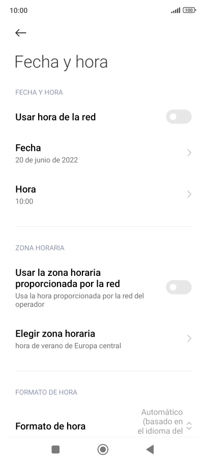 Pulsa el indicador junto a 