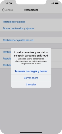 Pulsa Borrar ahora.
