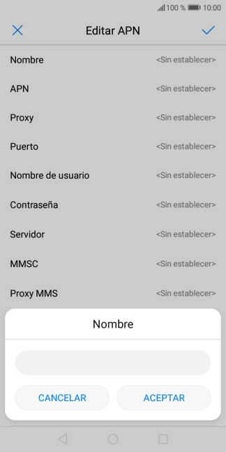 Introduce Vodafone Internet y pulsa ACEPTAR.