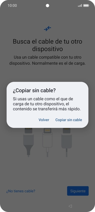 Pulsa Copiar sin cable.