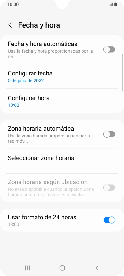 Pulsa el indicador junto a 