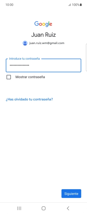Pulsa Siguiente.
