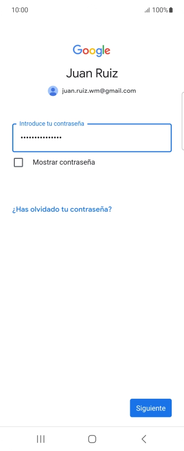 Pulsa Siguiente.