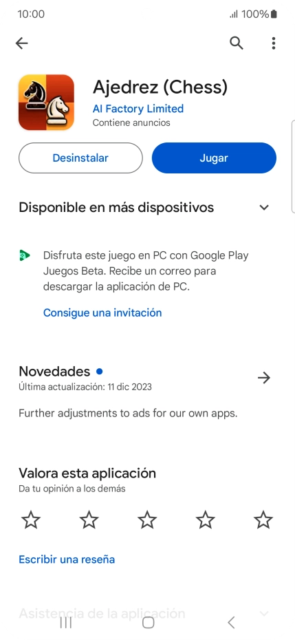 Pulsa Desinstalar.