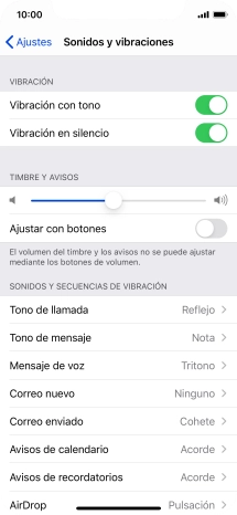 Pulsa Tono de llamada.