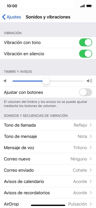 Pulsa Tono de llamada.