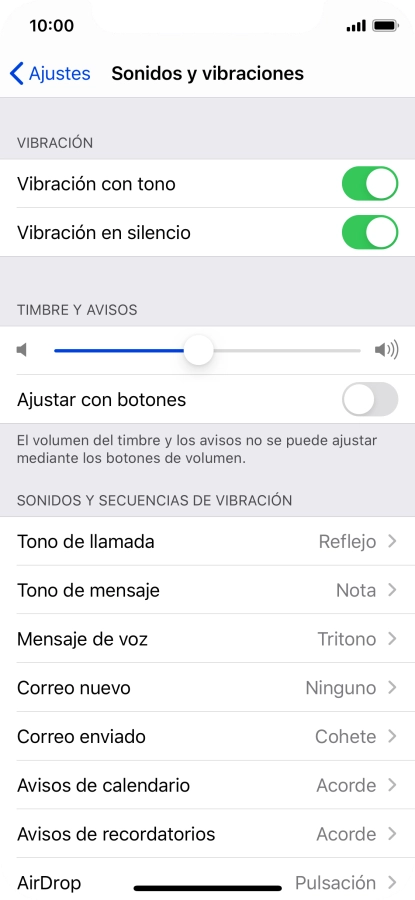 Pulsa Tono de llamada.