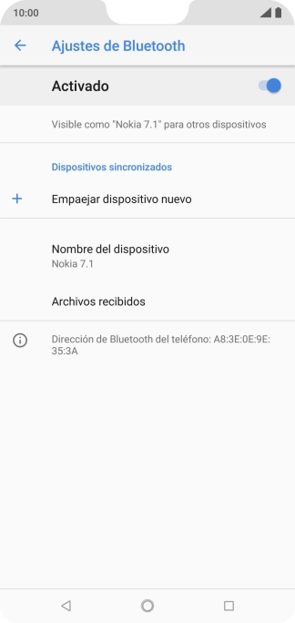 Pulsa Emparejar dispositivo nuevo.
