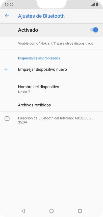 Pulsa Emparejar dispositivo nuevo.