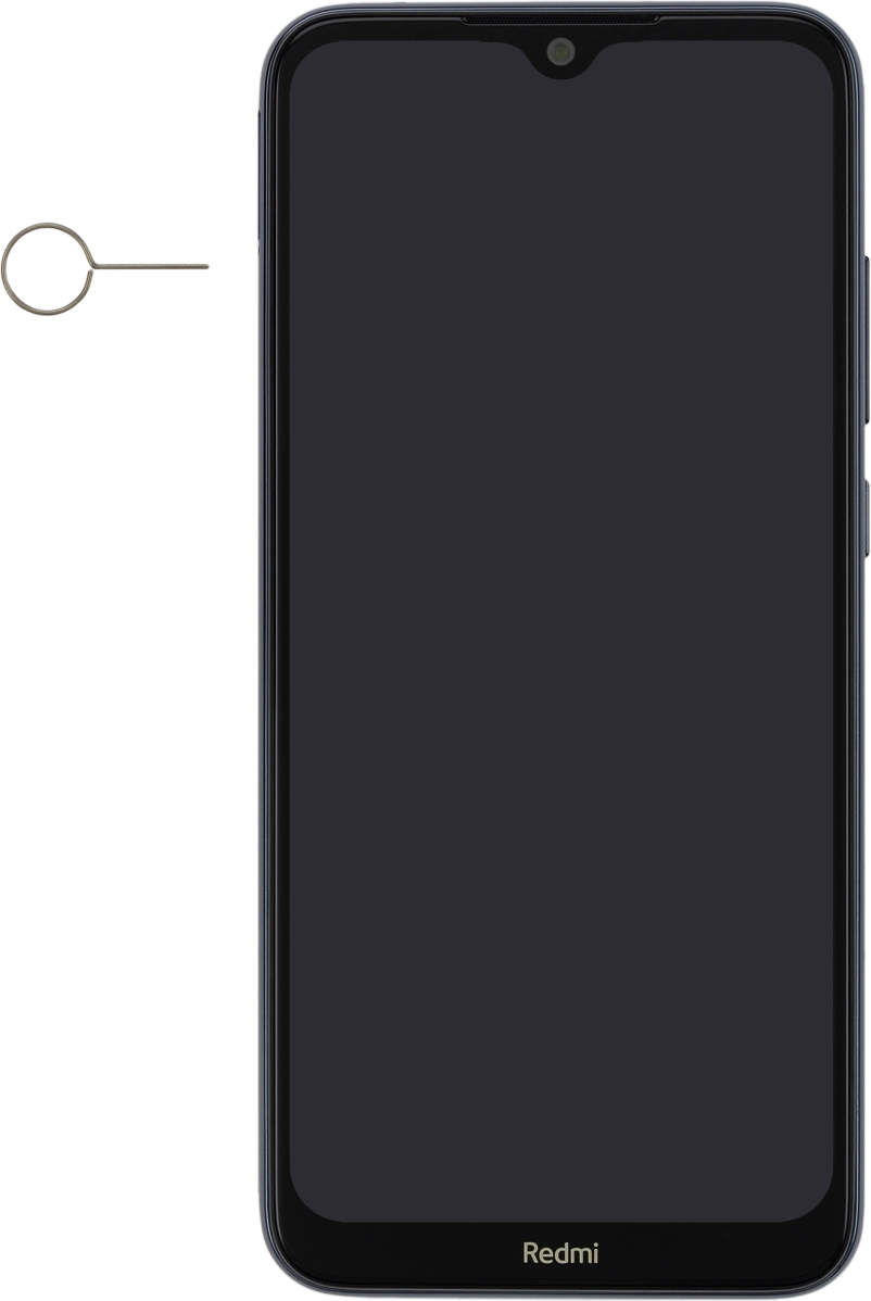 Busca la herramienta de apertura del contenedor de tarjetas.