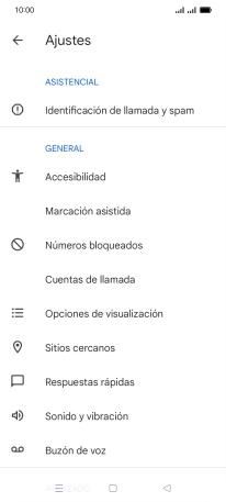 Pulsa Cuentas de llamada.