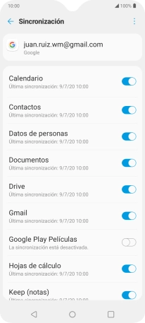 Pulsa la tecla de inicio para terminar y regresar a la pantalla de inicio.