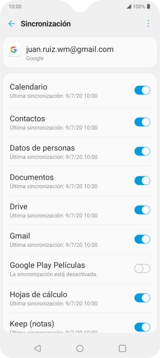 Pulsa la tecla de inicio para terminar y regresar a la pantalla de inicio.