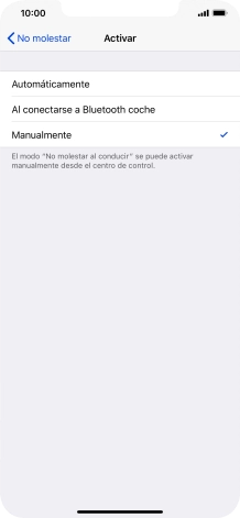 Pulsa el ajuste deseado.