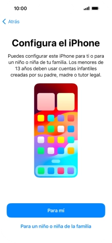 Pulsa Para mí.