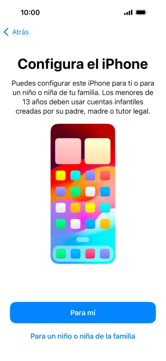 Pulsa Para mí.