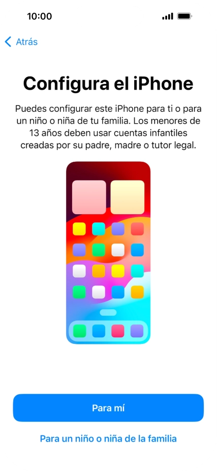 Pulsa Para mí.