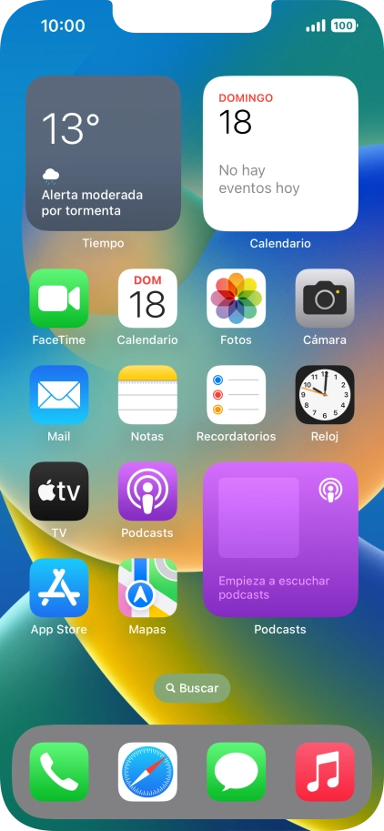 Si utilizas un grupo de widgets: Desliza el dedo hacia arriba o hacia abajo sobre el grupo para seleccionar el widget deseado.