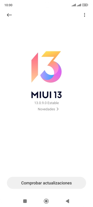 Pulsa Comprobar actualizaciones. Si hay una versión de software nueva disponible, aparecerá ahora en la pantalla. Sigue las indicaciones de la pantalla para actualizar el software del teléfono.