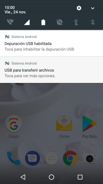 Pulsa el icono de conexiones.