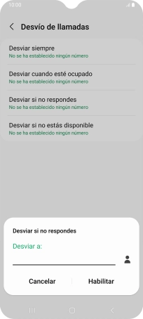 Introduce +34600132000 y pulsa Habilitar.