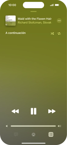 Pulsa el icono de reproducción aleatoria para activar o desactivar la función.