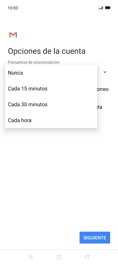 Pulsa el ajuste deseado.