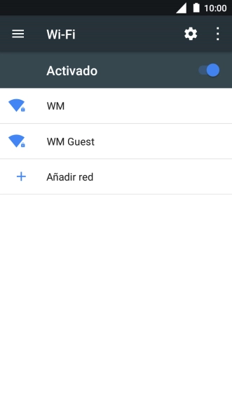 Pulsa la red wifi deseada.