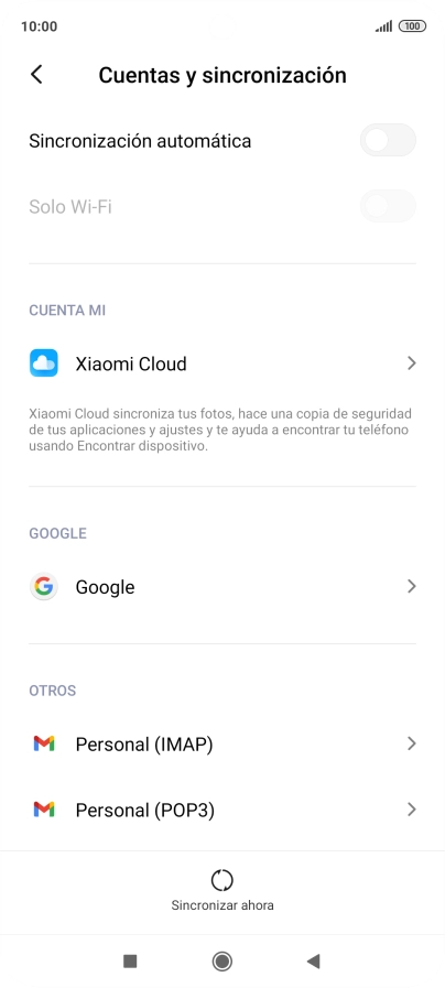 Pulsa el indicador junto a 