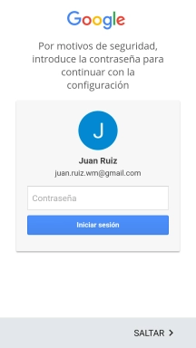 Pulsa Contraseña e introduce la contraseña de tu cuenta de Google.