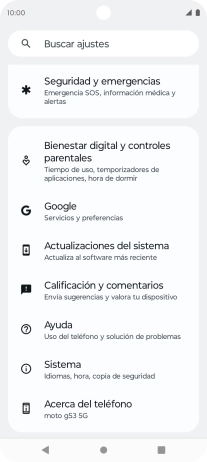 Pulsa Sistema.
