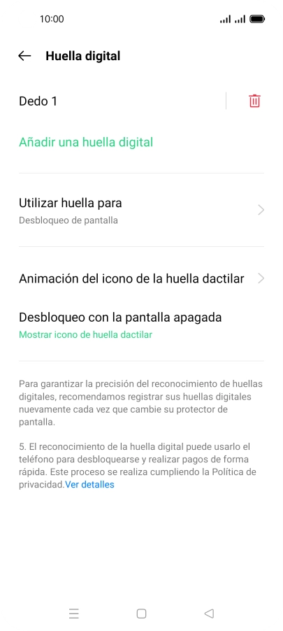 Pulsa la tecla de retroceso.