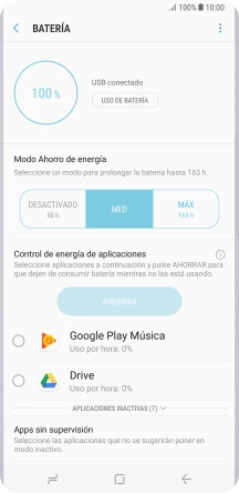 Pulsa la tecla de inicio para terminar y regresar a la pantalla de inicio.