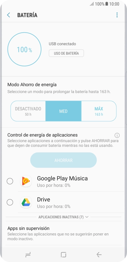 Pulsa la tecla de inicio para terminar y regresar a la pantalla de inicio.