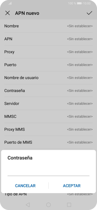 Introduce wap125 y pulsa ACEPTAR.
