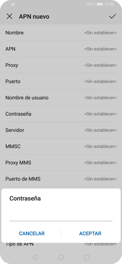 Introduce wap125 y pulsa ACEPTAR.