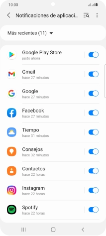 Pulsa la lista desplegable.