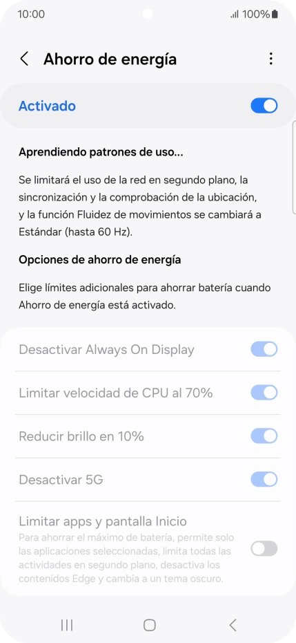 Pulsa la tecla de inicio para terminar y regresar a la pantalla de inicio.