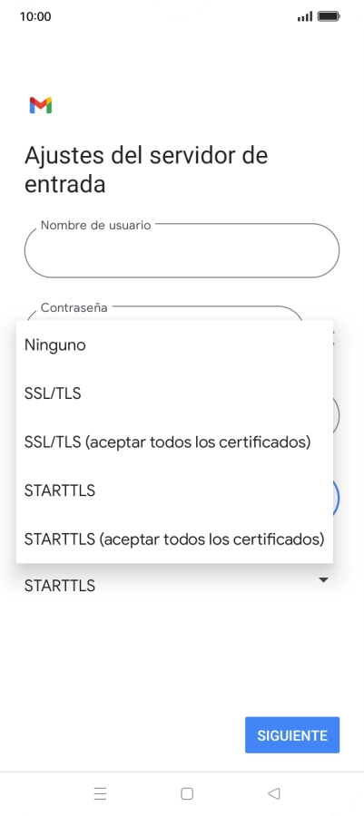Pulsa SSL/TLS.
