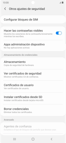 Pulsa Configurar bloqueo de SIM.