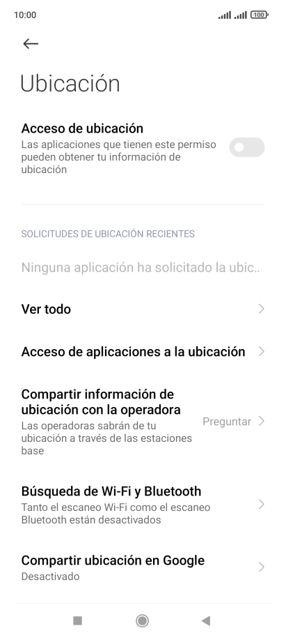 Pulsa el indicador junto a 
