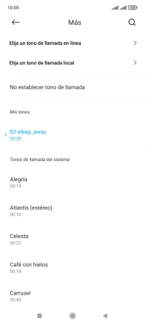 Pulsa la tecla de inicio para terminar y regresar a la pantalla de inicio.