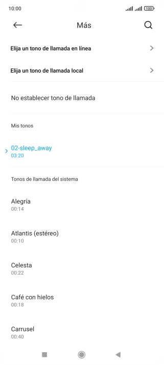 Pulsa la tecla de inicio para terminar y regresar a la pantalla de inicio.