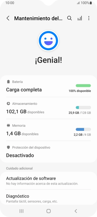 Pulsa Batería.