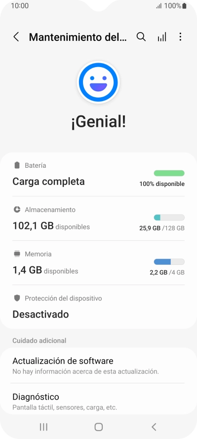 Pulsa Batería.