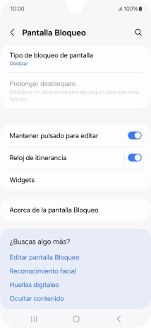 Pulsa Tipo de bloqueo de pantalla.