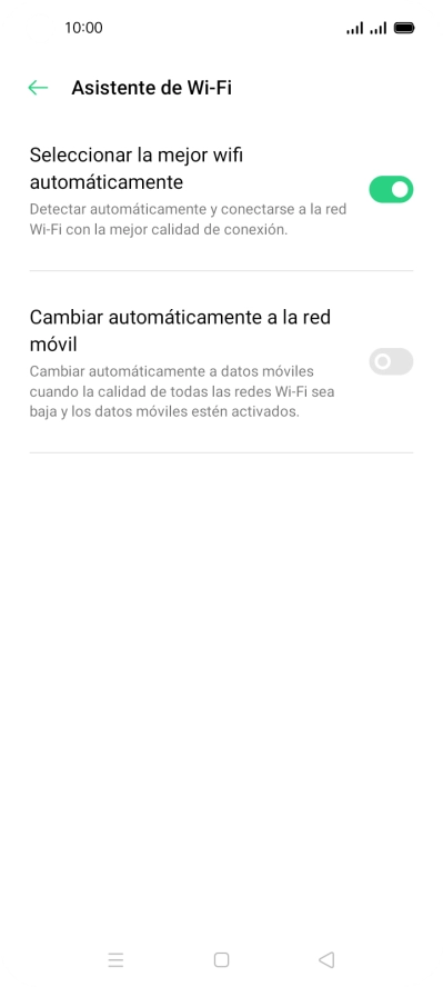 Pulsa el indicador junto a 